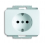 Busch-Jäger SCHUKO® socket insert, with int. erh. touch protection studiowhite high gloss 2013-0-5018