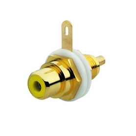 Busch-Jäger Cinch socket, para montaje en adaptadores de comunicación amarillo 0230-0-0450