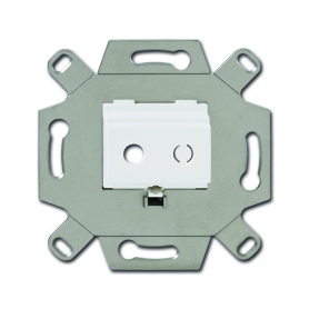 Busch-Jäger communication adapter, for mini-clink sockets 3.5 mm alpinwhite 0230-0-0456
