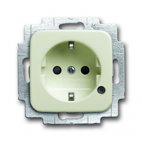 Busch-Jäger SCHUKO® socket insert, with LED control light white 2013-0-5280