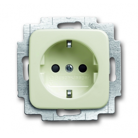 Busch-Jäger SCHUKO® socket insert, with int. erh. touch protection white 2013-0-5312