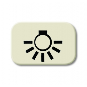 Symbole de bouton Busch-Jäger, "lumière" blanc 1433-0-0424