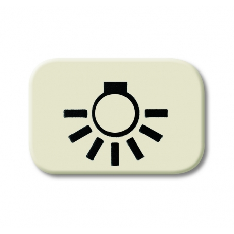 Symbole de bouton Busch-Jäger, "lumière" blanc 1433-0-0424