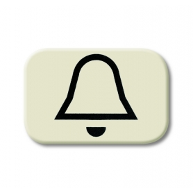 Symbole de bouton Busch-Jäger, "cloche" blanc 1433-0-0432