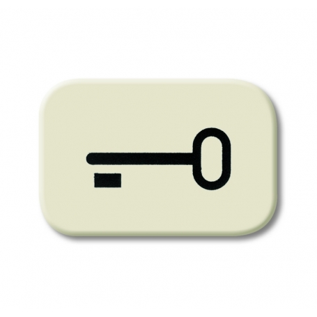 Busch-Jäger button symbol, key white 1433-0-0440