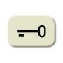 Busch lovec simbol, ključ bela 1433-0-0440
