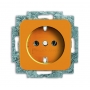 Busch-Jäger SCHUKO® socket insert, without imprint orange (ZSW) RAL 2004 2011-0-1334