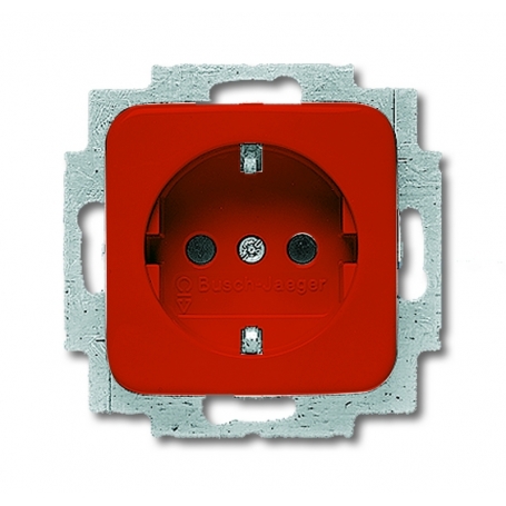 Busch-Jäger SCHUKO® socket insert red 2011-0-2027