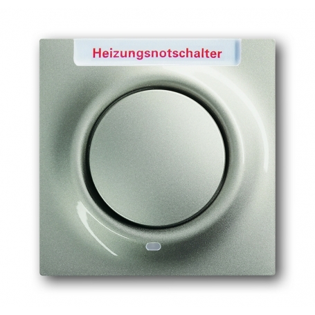 Busch-Jäger központi lemez, a gomb és a glimm lámpa pezsgő metallic 1753-0-6612