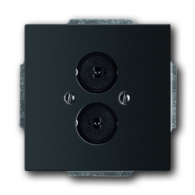 Busch-Jäger centrálny disk, s prsteň čierne matt 1723-0-02