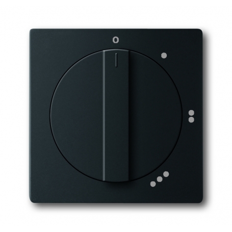 Busch-Jäger centrálny disk, s rotačnou rukoväťou, s odtlačkom čierny matt 1710-0-3913