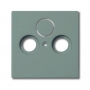Busch-Jäger central disc, as cover for commercial antenna sockets greymetallic 1724-0-4291