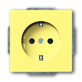 Insert de prise Busch-Jäger SCHUKO®, avec connecteur jaune 2011-0-3872