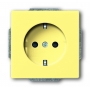 Busch-Jäger SCHUKO® socket insert, with plug connection yellow 2011-0-3872