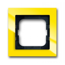 Busch-Jäger cover frame, 1x frame yellow 1754-0-4334