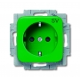 Busch-Jäger SCHUKO®-pistorasia, jonka kuva on vihreä 2013-0-5316