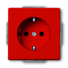 Busch-Jäger SCHUKO® umetak utičnice, s interno povećanom zaštitom od kontakta crvena 2013-0-5322