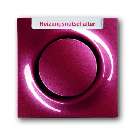 Busch-Jäger centrálny disk, s pohonom gombík a glimm lampa brombeer 1753-0-0119