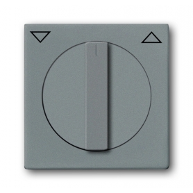 Busch-Jäger središnji disk, s rotirajućom ručkom, s otiskom metalik siva 1710-0-3840