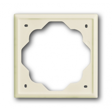 Busch-Jäger cover frame, 1x frame ivory/white 1754-0-4312