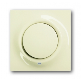 Busch-Jäger central disc, with actuating knob and glimm lamp elfenbein/white 1753-0-0076