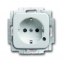 Busch-Jäger SCHUKO® socket insert, with LED control light orange (ZSW) RAL 2004 2013-0-5283
