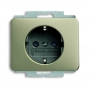 Busch-Jäger SCHUKO® socket insert, with int. erh. touch protection palladium 2013-0-5252