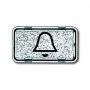 Botón Busch-Jäger símbolo, campana clara 1714-0-0278