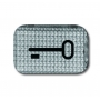 Botón Busch-Jäger símbolo, transparente, "key" claro 1714-0-0237