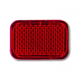 Busch-Jäger-painike, läpinäkyvä, punainen läpinäkyvä 1714-0-0245