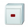 Interrupteur à bascule Busch-Jäger, interrupteur marche/arrêt, blanc alpin 1085-0-1622