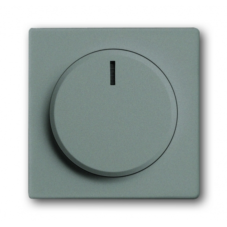 Busch-Jäger središnji disk, s rotirajućim gumbom, pričvrsnom maticom i tinjalicom, metalik siva 6599-0-2980