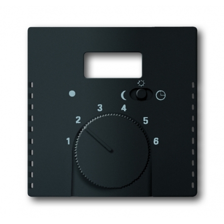 Busch-Jäger central disc, black matt for room temperature controller 1710-0-3908