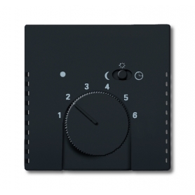 Busch-Jäger central disc, for room temperature controller black matt 1710-0-3909
