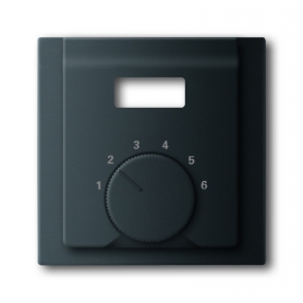 Busch-Jäger centrálny disk, čierny mat pre regulátor teploty miestnosti 1710-0-3916