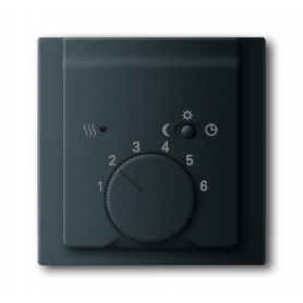 Busch-Jäger centrálny disk, čierny mat pre regulátor teploty miestnosti 1710-0-3919