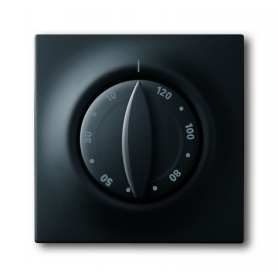 Busch-Jäger središnji disk, s rotirajućom ručkom, utisnut mat crnom bojom 1753-0-0150