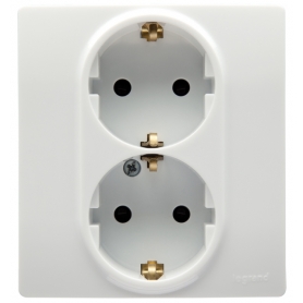 Legrand 664543 Niloe 2in1 socket SL with expansion claws ultrawhite