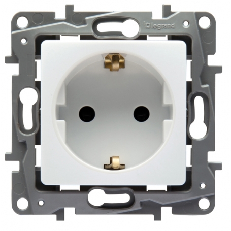 Legrand 664731 Niloe socket SL without expansion claws ultrawhite