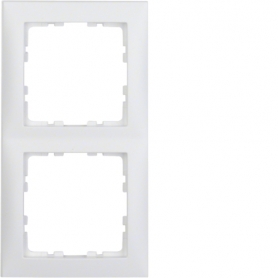 Berker 10129909 S1 cadre 2x blanc mat