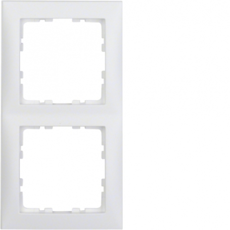 Berker 10129909 S1 cadre 2x blanc mat