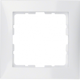 Berker 10118989 S1 Frame 1x Polar White Shiny