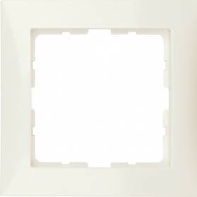 Berker 10118982 S1 frame 1x cream white glossy