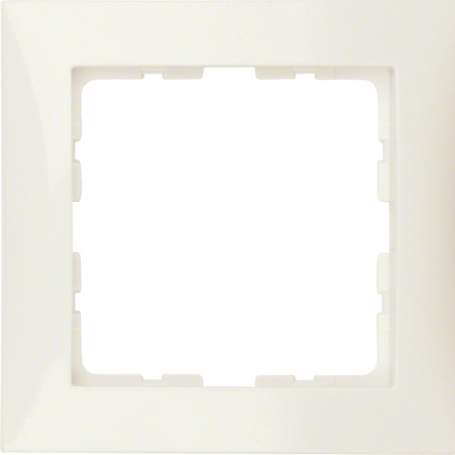 Berker 10118982 S1 cadre 1x crème blanc brillant
