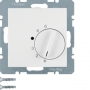 Berker 20268989 S1/B.x room temperature regulator with central piece, 230V, polar white glossy