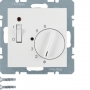 Berker 20311909 S1/B.x room temperature regulator with central piece, 24V, polar white matt