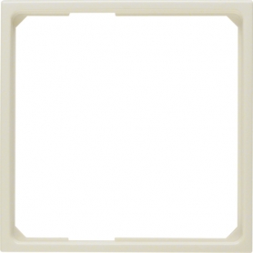 Berker 11099082 S1 stredný krúžok pre centrálny kus 50 x 50 mm, krém biely lesk
