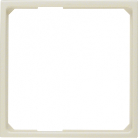 Berker 11099082 S1 intermediate ring for central piece 50 x 50 mm, cream white glossy