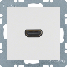 Berker 3315438989 S1/B.x HDMI SD with 90° connector polar white glossy