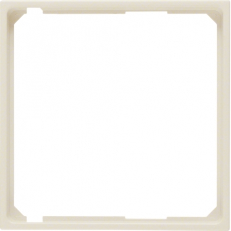Berker 110989 S1 Stredný prsteň krém biely lesk